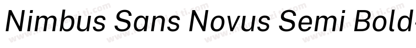 Nimbus Sans Novus Semi Bold字体转换